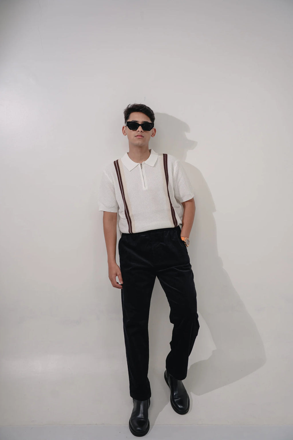 Heritage Knit Zip Polo