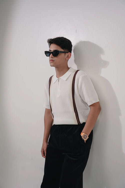 Heritage Knit Zip Polo