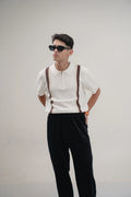 Heritage Knit Zip Polo