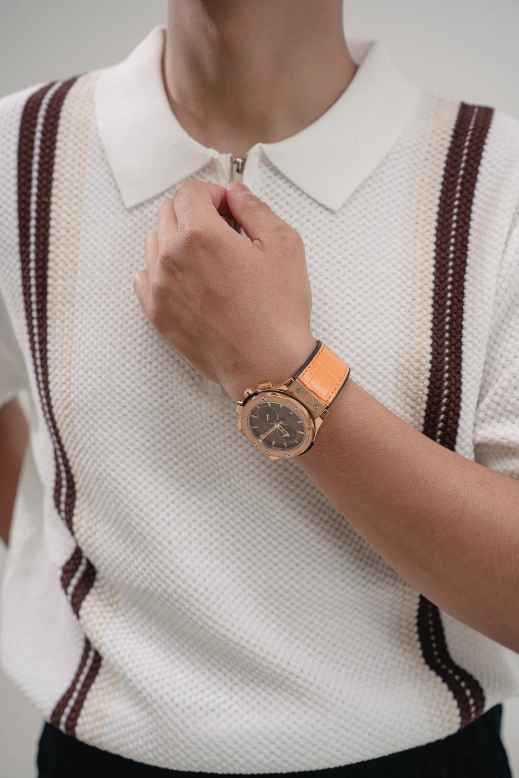 Heritage Knit Zip Polo