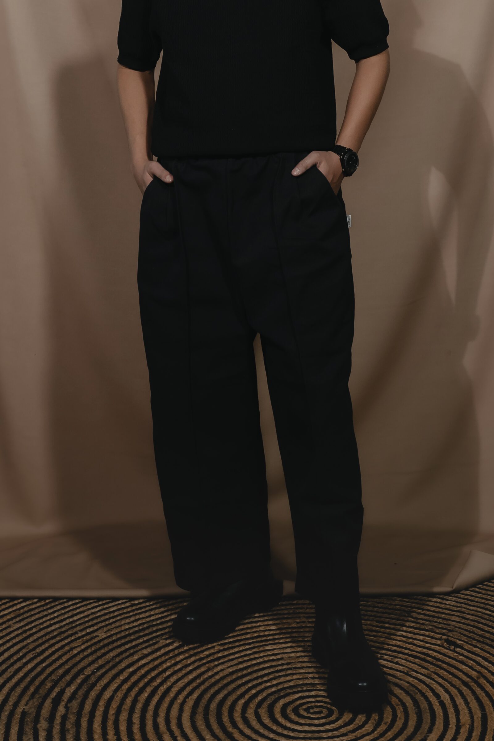 Black Denim Baggy pants