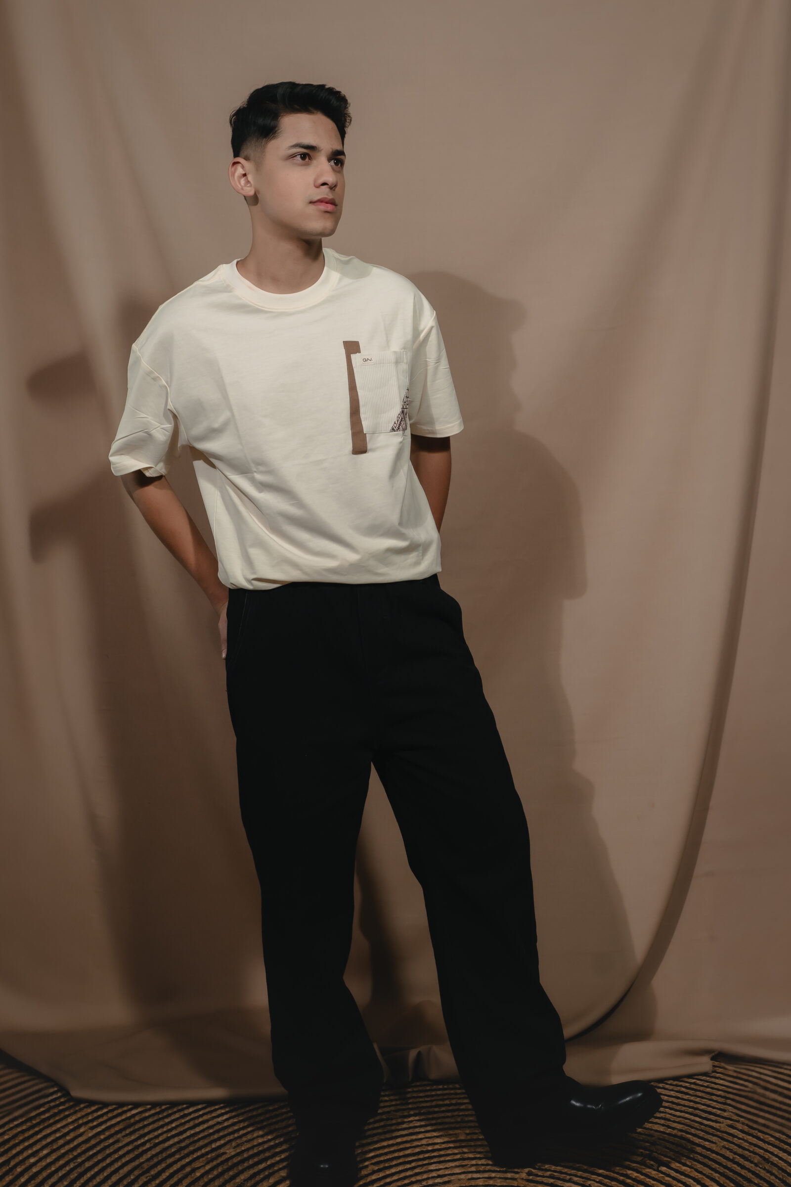 Straight-Fit Denim Pants – Washed Charcoal