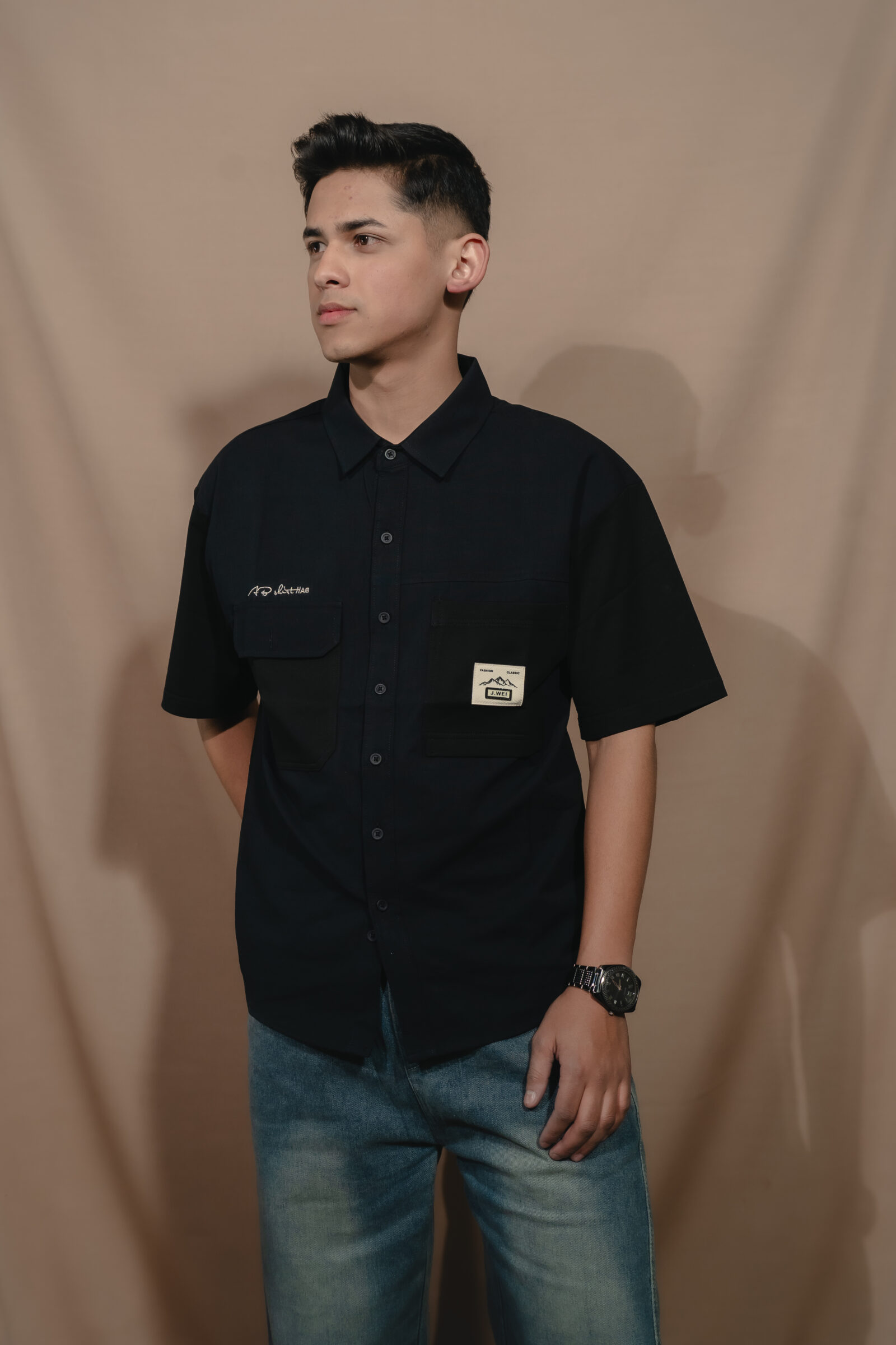 Cotton Half-Sleeve Shirt