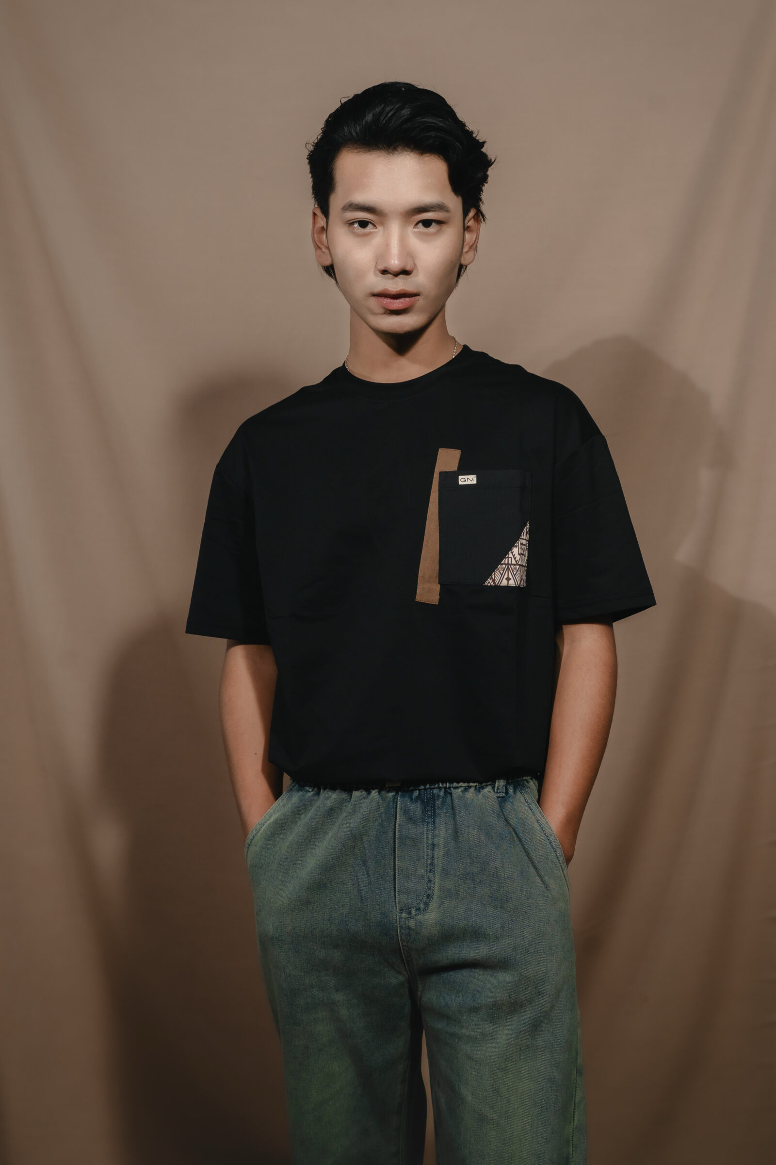 Black Cotton T-Shirt